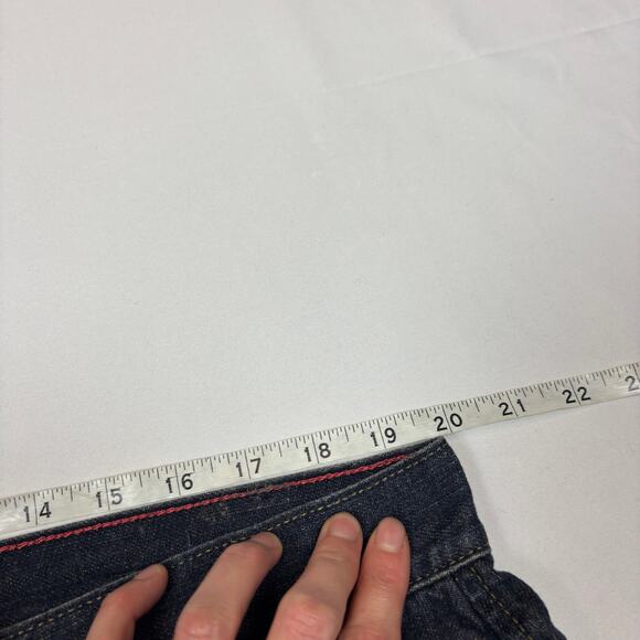 Vintage Anchor Blue Loose Baggy Jeans Men's 38x30 Skater Y2K - Picture 6 of 12